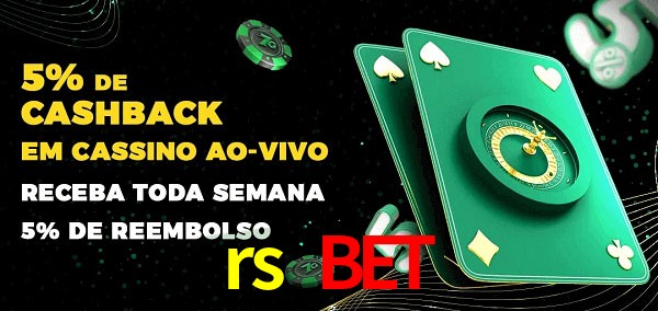 Promoções do cassino ao Vivo rs bet